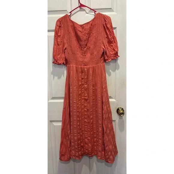 The Nines by Hatch Elbow Sleeve Tonal Maternity Dress Women’s Size Medium Pink - Picture 5 of 8